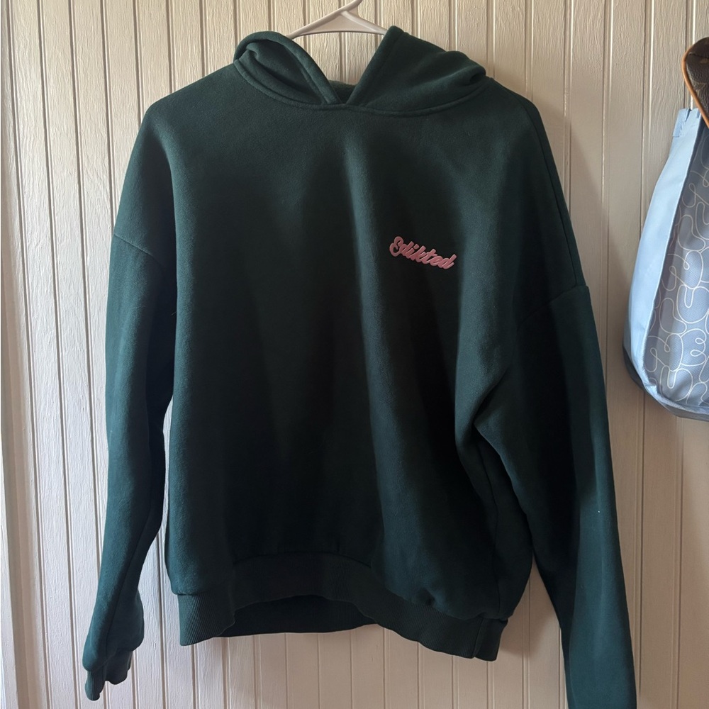 Edikted Green/Pink hoodie size small